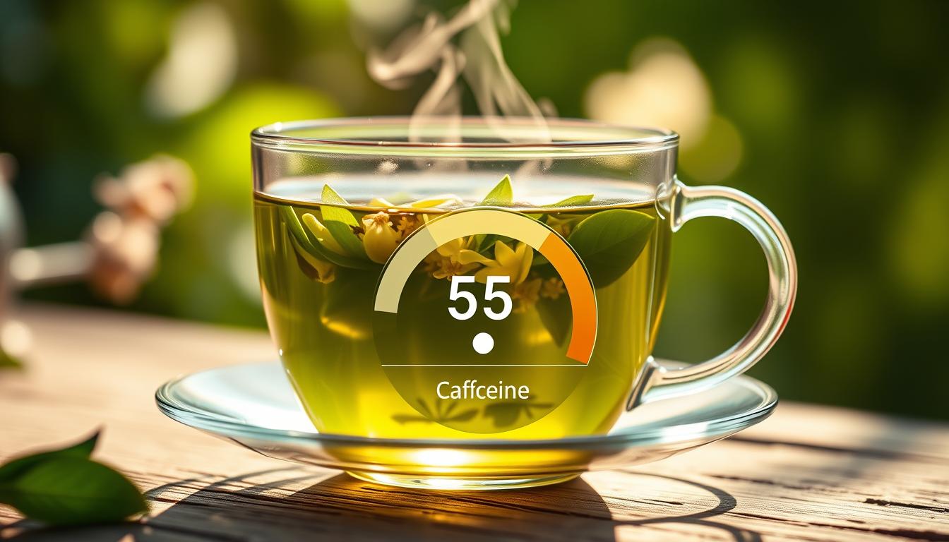 caffeine level in jasmine tea