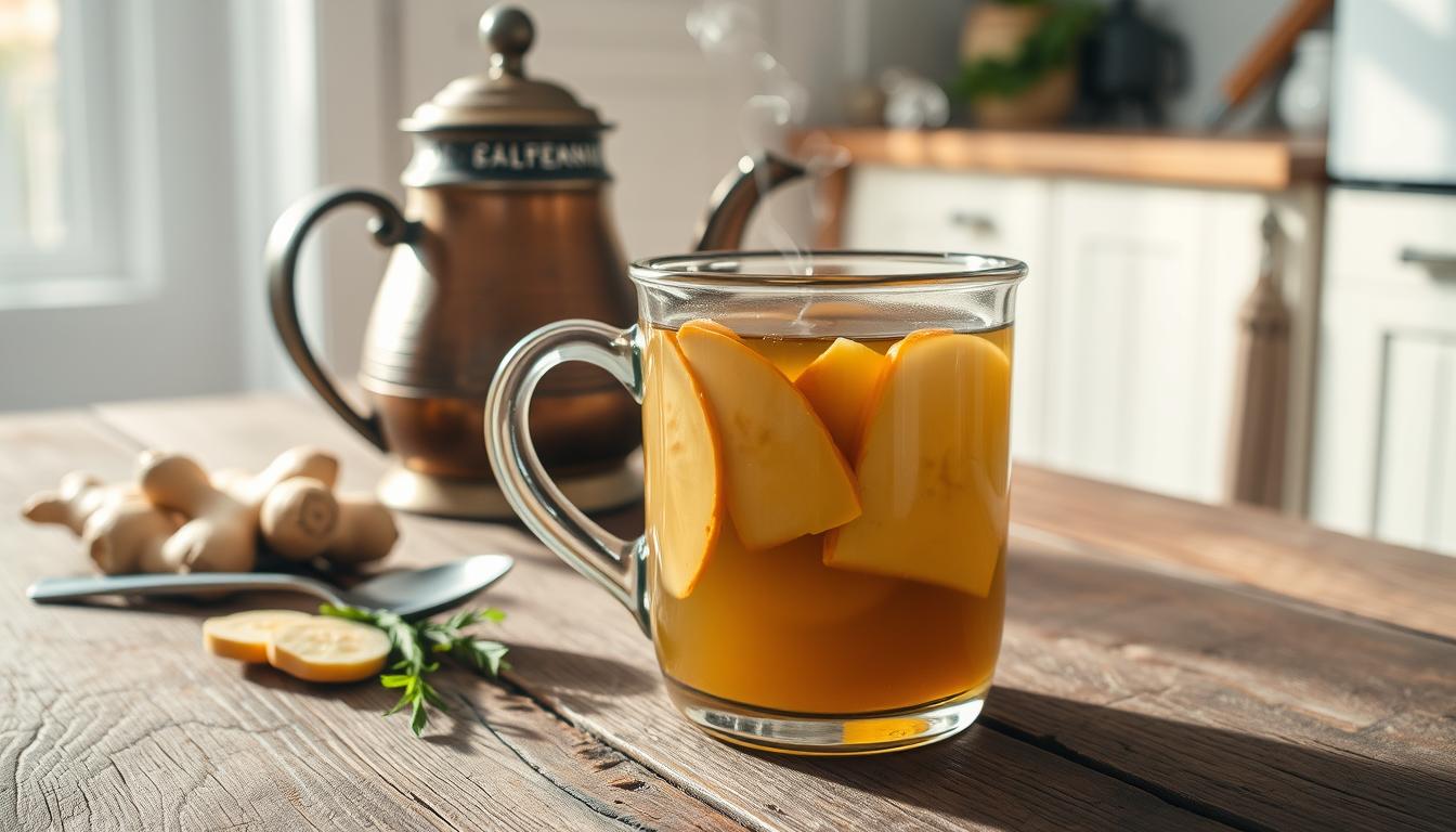 ginger tea preparation